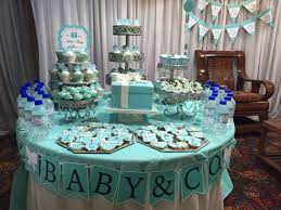 A blog run by two sisters living an ocean apart. Teal Blue Baby Shower Decorations Online