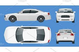 Business Sedan Vehicle Car Template Vector Isolated Illustration View Front Rear Side Top Change The Color In One Click Station Wagon Cars Sedan Car