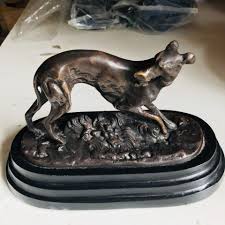 Antique, new and vintage statues can bring depth and distinctive charm to your home's interiors or your meticulously maintained outdoor garden area. Vintage Pj Mene Bronze Whippet Dog Figurine Sculpture Marble Base Deco Greyhound Collectible Display Figurine Statue Carol S True Vintage And Antiques