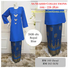 Kurung neosantara 05 (royal blue). Pin On Baju Kurung Pahang