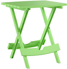 Comparison shop for quik fold resin table home in home. Adams Manufacturing 8500 08 3700 Plastic Quik Fold Side Table Summer Green Pricepulse