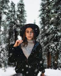 How To Create Awesome Winter Portrait Edit Picsart Tutorial Snow Photoshoot Winter Photoshoot Winter Portraits Photography