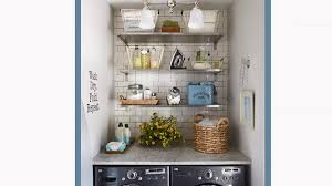 Just slide in a lucite side chair! Small Laundry Room Ideas Better Homes Gardens