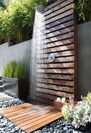 The backyard can be the perfect alternative for bathroom design. 47 Awesome Outdoor Bathrooms Leaving You Feeling Refreshed