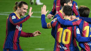 Lionel messi scored twice and played a key role in other goals as barcelona hit five in their final la liga game of the season. E7b B Xwz Cw3m