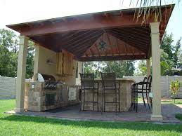 Learn about layout options, sizing, planning for appliances, cost, and more. New American Home Outdoors Kitchen At Custom Outdoor Concepts We Re The New Orleans Outdoor Kitc Outdoor Kitchen Plans Build Outdoor Kitchen Outdoor Kitchen