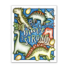 Find the perfect be strong and courageous stock illustrations from getty images. Dinosaur Coloring Page Be Strong And Brave Kawaii Cute Dinosaur Coloring Page For Kids Adults The White Lime