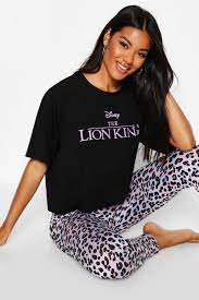 Women S Disney License Lion King Pyjama Set Boohoo Uk