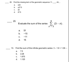 By using this website, you agree to our cookie policy. Find The Missing Term Of The Geometric Sequence 11 44 Chegg Com