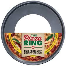 The Pizza Ring Unbelievable Product Is Here Baking Pans Crispy Crust Pizza Ring Pizza Bake