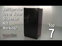Switch the refrigerator off at the wall. Refrigerator Water Dispenser Not Working Repair Clinic