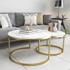 Silvery round coffee table with tempered glass table top and storage shelf. Ins Nordic Minimalism Modern Round Glass Top Marble Top Gold Metal Legs Stainless Steel Base Coffee Table Sets From China Tradewheel Com