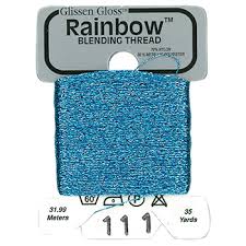 glissen gloss rainbow blending thread 111 pale blue