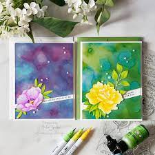 As always, i have so much fun creating with this card kit! Simon Says Stamp May 2019 Card Kit Sparkle Backgrounds With Alcohol Pearl Inks Nichol Spohr Llc