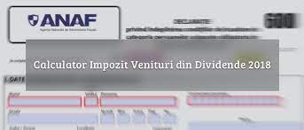 Dividende interimare distribuite in plus in anul 2019. D600 Calculator Impozit Pe Veniturile Din Dividende Si Cass 2018