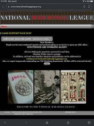 Our phones are busy handling all of your questions with live operators, so please be patient. Fans Of The National Mah Jongg League Posts Facebook