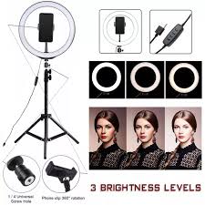 Anda perlu membandingkan terang antar lampu. Jual Lampu Tik Tok Ring Light O Lampu Make Up Youtube 26 Cm Tripod Tinggi 2 Meter Holder Hp 3 Warna Led Toko Kado Unik