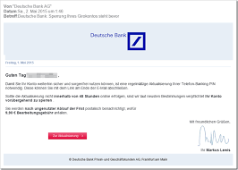 Conditions for using deutsche bank's dbsecureemail mailbox (dbsecureemail) 1. Internetbetruger Versenden Mails Im Namen Der Deutsche Bank Ag Mai 2015