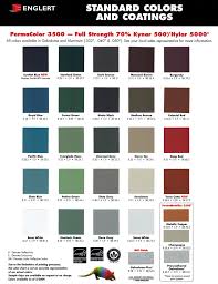 color charts from manufacturers we use bensalem metal