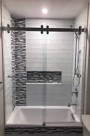 A disabled user or wheelchair access is needed. Phantom All Glass Shower Doors Shower Door Experts