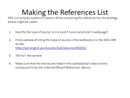 Maybe using a table without any borders would be the easiest. How To Create And Apa Style Reference Page Ppt Video Online Download