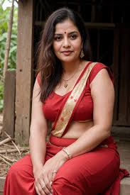 aunty in saree or in bikini | image created by arya | Tensor.Art