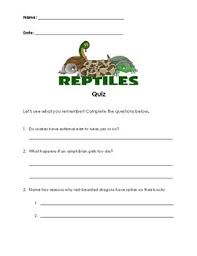 Play fun trivia quiz questions. Reptiles Quiz And Answer Key By Ms K Teaches With Love Tpt