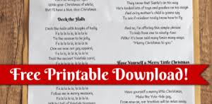 Since the calendar hit december 1, the christmas anthems have been climbing up the uk charts, and they're already dominating the top 10. Best Christmas Songs Carols Lyrics Printable Christmas Song Lyrics