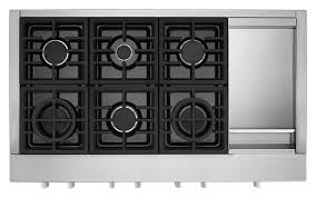 6 burner commercial style gas rangetop