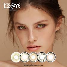 Ksseye ODM Light Brown Eye Contacts Lens Hazel Colored Contacts Natural  Contact Lenses, Best Color Contact Lens, Safety and Comfortable