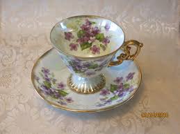 Vintage Wales Made In Japan February Violets Teacup Saucer Tea Cups Tea Cup Saucer My Tea
