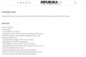Lowongan kerja bumiayu terbaru 2021. 7 Lowongan Kerja Terkini Untuk Lulusan Jurnalistik