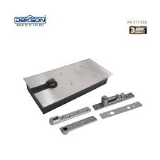 Dengan komitmen quality is the key ( mutu adalah kuncinya) , dekkson menyediakan produk berkualitas tinggi, dapat dipercaya, artistik serta pemasangan dan perawatan yang mudah. Floor Hinge Fh Dks 80 Sss Dekkson Door Handle Closer Floor Hinges Glass Steel Aluminium Door Locks Accessories