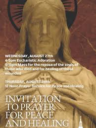 Statement from Father Joseph Johnson Cathedral of Saint Paul August 27,  2025 INVITATION TO PRAYER FOR PEACE AND HEALING IN OUR COMMUNITY Children  are the future of our society. Their innocence is