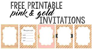 Check spelling or type a new query. Pink And Gold Invitations Free Printable Paper Trail Design