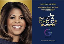 Our very own CEO Portia Roberson has been selected as Humanitarian of the  Year and Vanguard Honoree for the Detroit Choice Awards! The awards  recognize and celebrate local Detroiters who are a