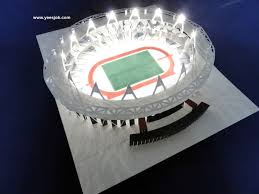 Pop Up Olympic Stadium London 180 Degrees Open Pop Up Origami Architecture This Is Made With Paper Entirely The Building Design Pop Up Cartes Pop Up Cartes
