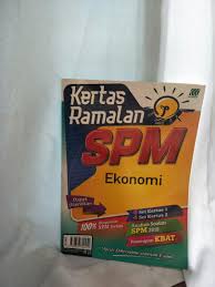 Sijil pelajaran malaysia atau ringkasnya spm adalah suatu peperiksaan amat penting buat pelajar tingkatan lima (5) yang berhasrat melanjutkan pengajian tinggi di universiti awam/ ipta. Ekonomi Kertas Ramalan Spm Textbooks On Carousell
