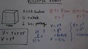 Jika yg diketahui luas permukaan = v(lp/6) (akar kuadrat dari luas permukaan yg terlebih. Volume Kubus Dan Cara Mencari Panjang Rusuknya Youtube