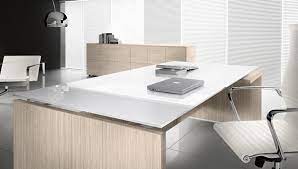 Comp Go002 Arredo Ufficio Direzionale Con Scrivania Piano In Vetro Di Forte Spessore E Mobile Archivio Basso Con Ante Senza Man Ufficio Scrivania Mobile