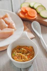 Carrot and apple or carrot and sweet. Chicken Zucchini And Carrot Baby Puree Little Mashies