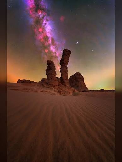 Al Gharameel A certified Dark Sky park offering some of the darkest skies  in the region of AlUla and Saudi Arabia 🇸🇦 I will be heading back in  March for a second