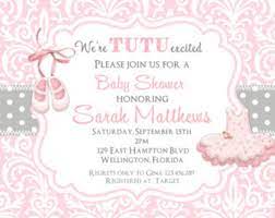 Tutu Baby Shower Invitation Ballerina Baby Shower Invite Etsy Ballerina Baby Shower Invitations Tutu Baby Shower Invitations Baby Shower Invitations Design