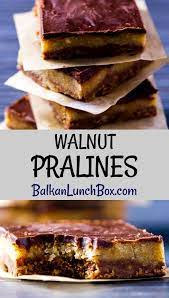 No Bake Walnut Pralines Bajadera Balkan Lunch Box Recipe Walnut Recipes Pralines Baking