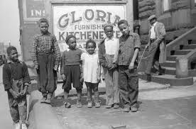 chicago: children, 1941. a group of