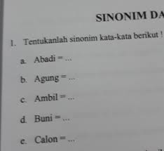 Maybe you would like to learn more about one of these? Sinonim Kata Brainly Co Id