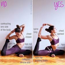 Martina Sergi The Difference Seems Small Between Right And Wrong Our Tip Get Infront O Yoga Fitness Inspiration Mermaid Pose Yoga Flexibility Workout