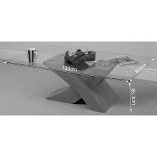 The tables are available in custom sizes and color combinations or even with a different pattern. Milano Glass And Wood Coffee Table Light Oak
