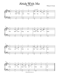 Easy Piano Arrangement Sheet Music Abide With Me Sheet Music Abide With Me Piano