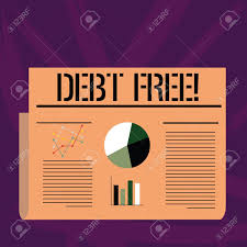Handwriting Text Writing Debt Free Conceptual Photo Does Not
